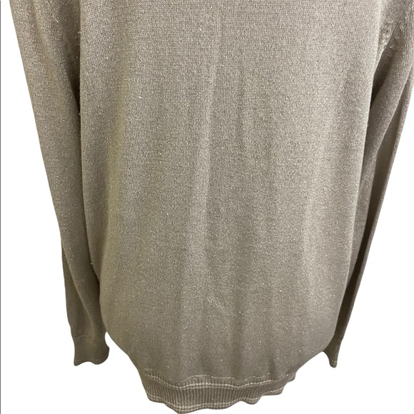 Fenn Wright Manson womens button down cardigan 1X plus size beige gold - Picture 7 of 13